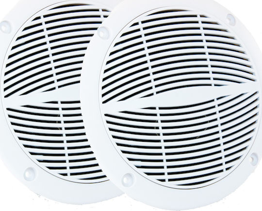 Master Audio Waterproof Marine Speaker Set 6.5" with 100W RMS White
