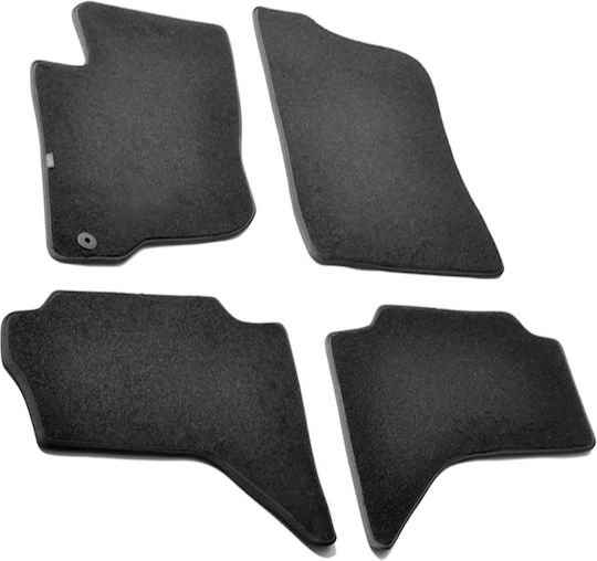 Lampa Set of Front and Rear Mats 4pcs for Mitsubishi L200 2010+ Black