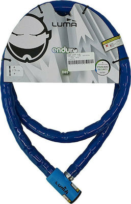 Luma Enduro 885 170cm Motorcycle Chain Lock Motorcycle Chain Lock with 25mm Pin in Blue