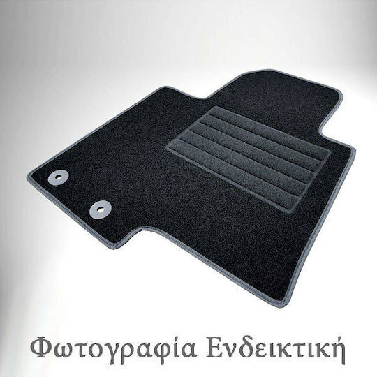 Cik Set of Front and Rear Mats 4pcs for Mitsubishi Pajero 2013-2018 Black