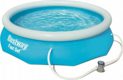 Bestway Swimming Pool PVC Inflatable with Filter Pump 305x305x76cm