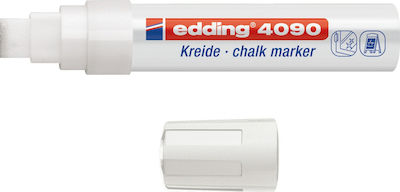 Edding Chalk Marker 4090 Μαρκαδόρος Λευκός Μαυροπίνακα Υγρής Κιμωλίας Τετράγωνη Μύτη