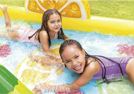 Intex Fun’n Fruity Spielcenter Kinder Schwimmbecken PVC 493lt Aufblasbar 244x191x91cm Gelbe