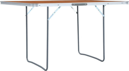 Picknick-Tisch - Aluminium Klappbarer Bank in Campingmöbel 85.5x65x66.5cm Weiß 3 Stück