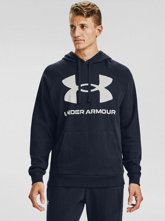 Rival Big Sweatshirt With Hood Navy