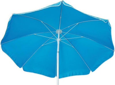 Summer Club Sabbia Klappbar Strandsonnenschirm Durchmesser 2m mit UV Schutz Blue