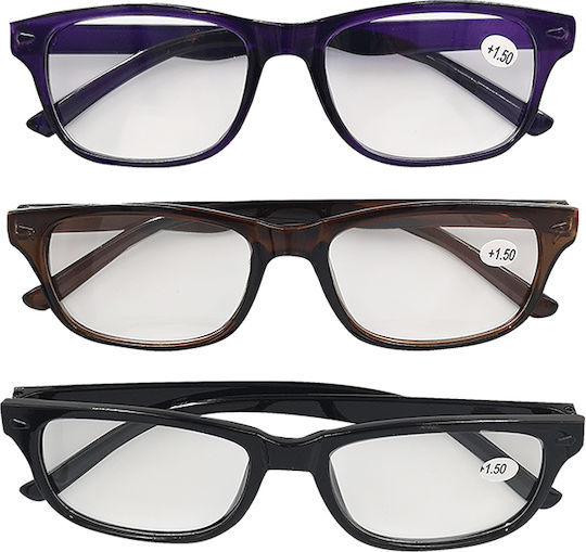 4teen-4ty Reading Glasses +3.50 Black 40477