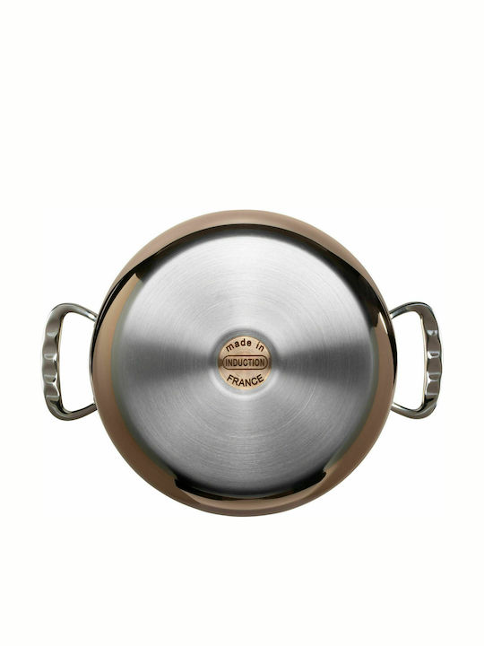 De Buyer Prima Matera Ανοξείδωτη Ρηχή Κατσαρόλα 4.9lt / 28cm