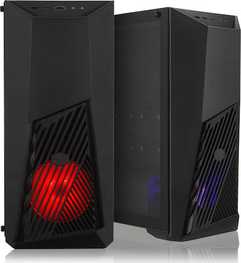 CoolerMaster MasterBox K501L Gaming Middle Tower Carcasă Calculator cu Fereastră Laterală și Iluminare RGB Negru