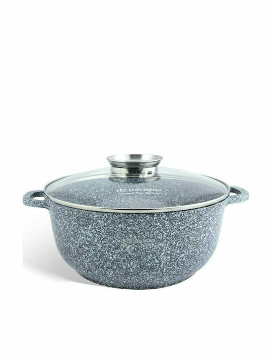 Edenberg Pots Set Made of Aluminum Gray with Stone Coating 6 Pieces