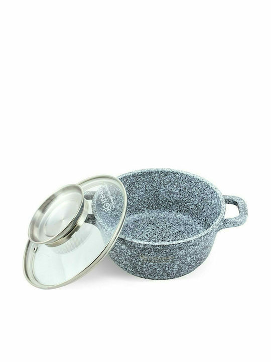 Edenberg Pots Set of Aluminum with Non-stick Coating Grey 8pcs