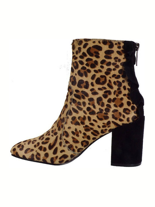Pony Ghete Dama Ankle Boots Cu Toc