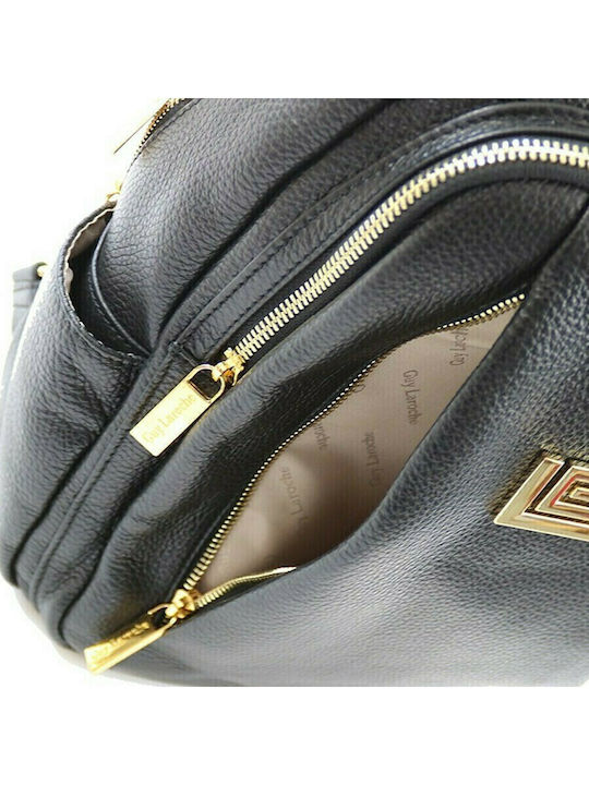 Leather Women's Bag Backpack Black