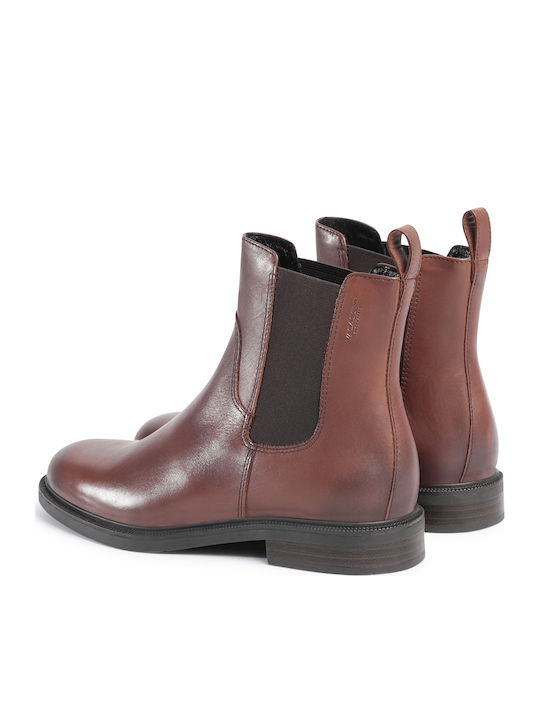 Vagabond Amina Leather Women's Chelsea Boots Tabac Brown