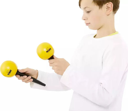 Nino Percussion Μαράκες Plastic Maracas Ζεύγος σε Κίτρινο Χρώμα