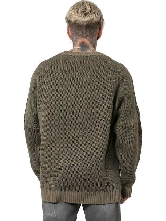 Religion Men's Long Sleeve Sweater Khaki 39HDKW69