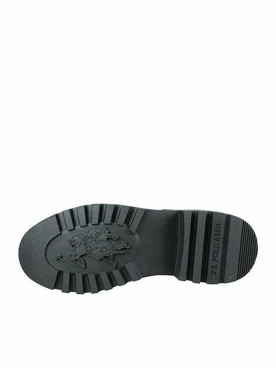 Praga Club Leder Stiefeletten Damen Schwarz