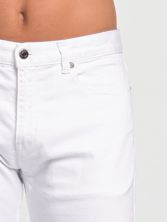 Herren Jeanshose mit Slim Passform Weiß