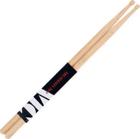 Vic Firth Hickory Μπαγκέτες Ντραμς Signature Steve Gadd με Σχήμα Μύτης Barrel Natural