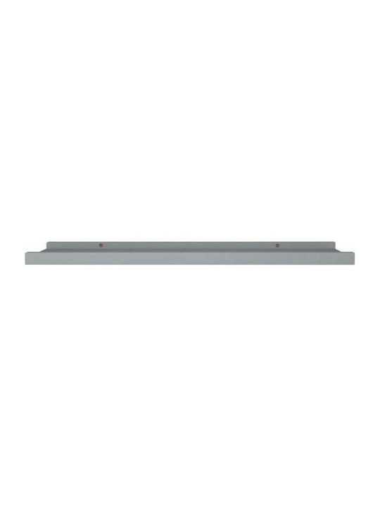 Gray Wall Shelves (2 Pieces) 80x9x3 cm