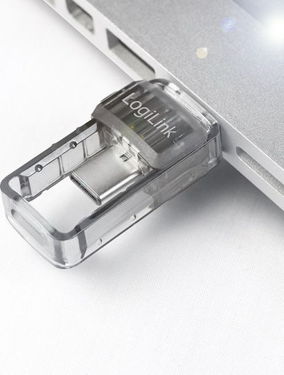 LogiLink USB-C Bluetooth 5.0 Адаптер с Обхват 10м Сив (BT0054)