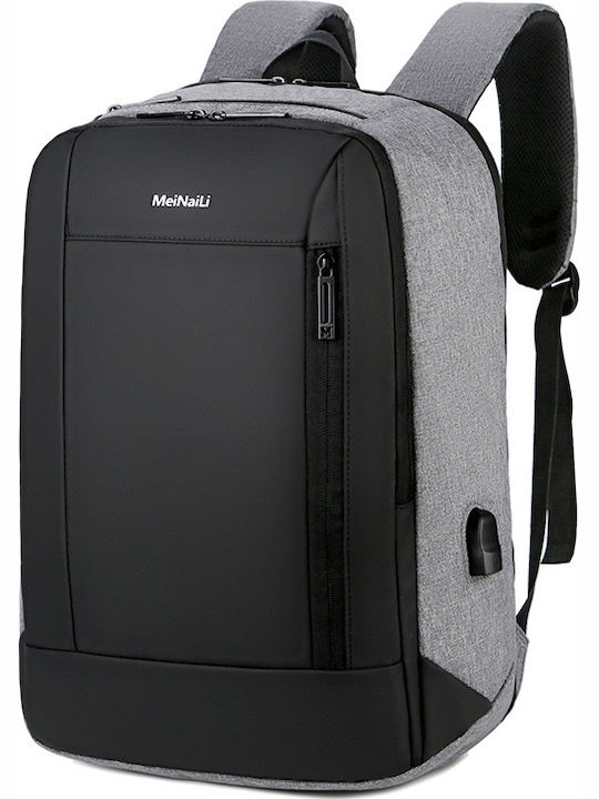 Playbags 1811-281 Τσάντα Πλάτης 15.6" Γκρι