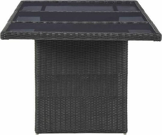 Tisch Stabil Black 200x100x74cm