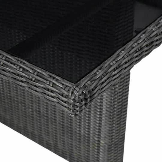 Tisch Stabil Black 200x100x74cm