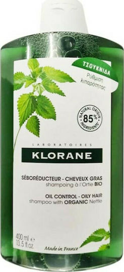 Klorane Ortie Nettle Oil Control Shampoos Volume for Oily Hair 400ml