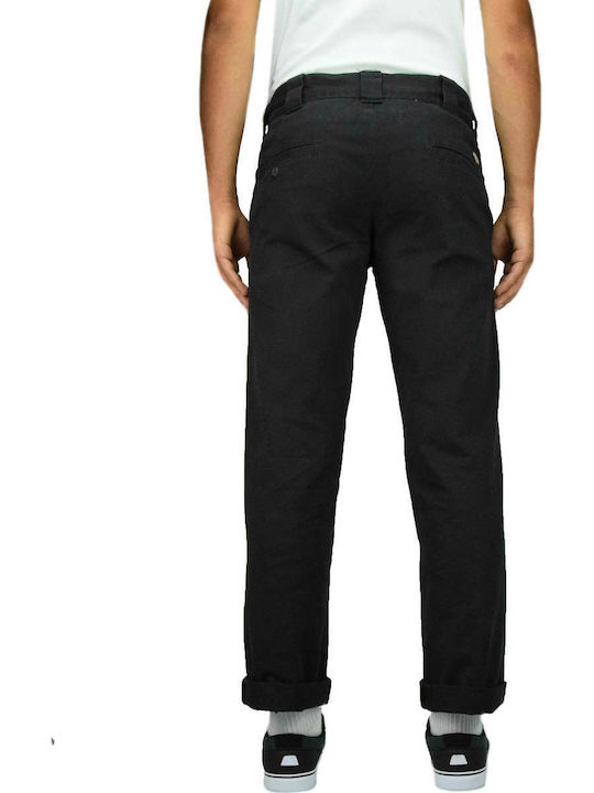 Dickies Men's Trousers in Straight Line Black