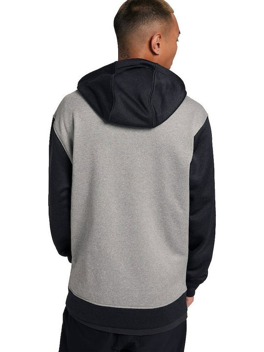 Burton Men's Sweatshirt Jacket with Hood and Pockets Gray