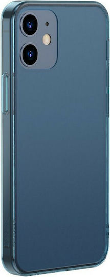 Baseus Frosted Glass Задна корица Силикон Тъмносин (iPhone 12 / 12 Pro)
