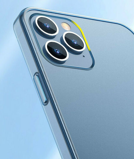 Baseus Frosted Glass Back Cover Silicone Navy Blue (iPhone 12 mini)