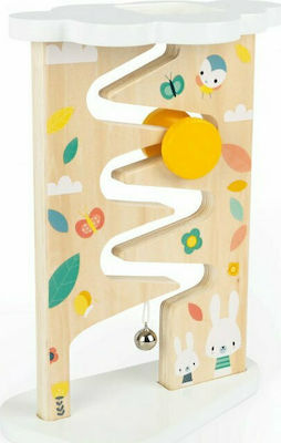 Janod Baby Toy Pure Ball Track made of Wood with Sounds for 12++ Months