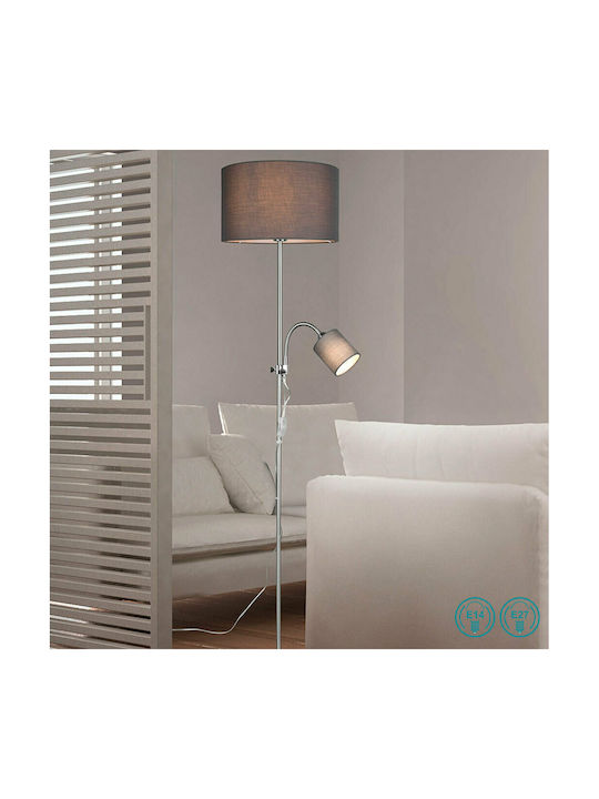 Trio Lighting Owen Floor Lamp H160xW36cm. with Socket for Bulb E27 Brown