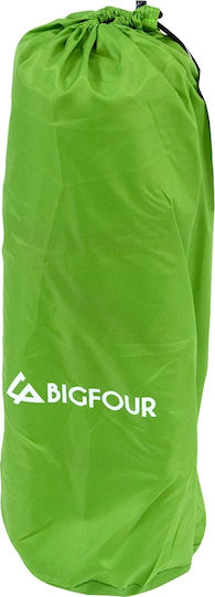 Bigfour Snug Light Self-Inflating Single Camping Sleeping Mat 186x53cm Thickness 3.8cm in Green color
