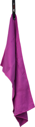 AlpinPro DryFast Microfiber Body Antibacterial Towel with Case Purple 150x75cm