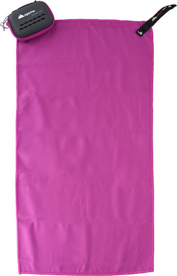 AlpinPro DryFast Microfiber Face Towel in Case Purple 100x50cm