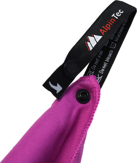 AlpinPro DryFast Microfiber Face Towel in Case Purple 100x50cm