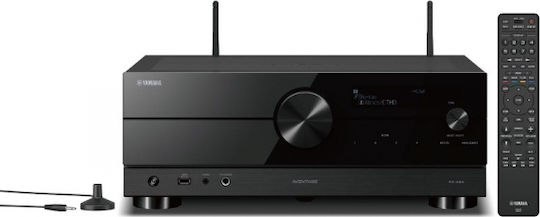 Yamaha RX-A2A Home Cinema Receiver 4K/8K 7.2 Channels 125W/8Ω 160W/6Ω with HDR and Dolby Atmos Black