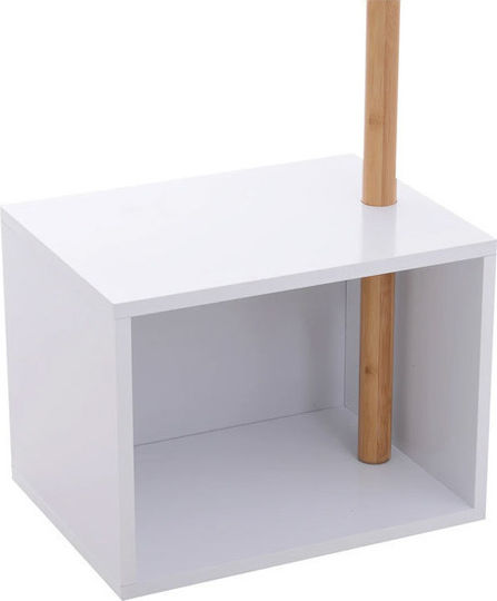 HomCom Καλόγερος Ξύλινος Καφέ 40x30x180cm