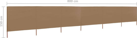 vidaXL в Кафяв Цвят 1.2x8.0m