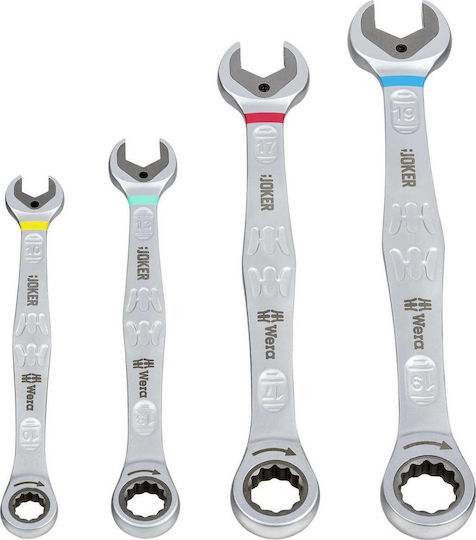 Wera German Polygon Set with Size from 10mm to 19mm Joker 4pcs