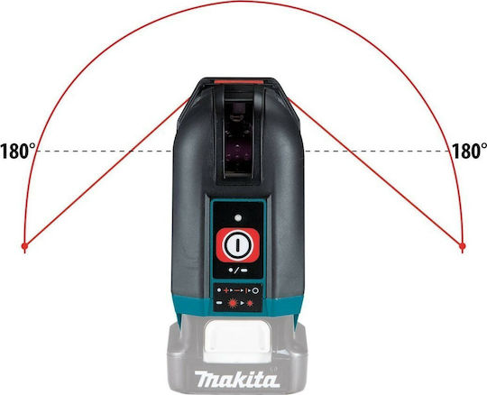 Makita Self-leveling Linear Laser Level Red Beam 10.8V with Working Range 25m