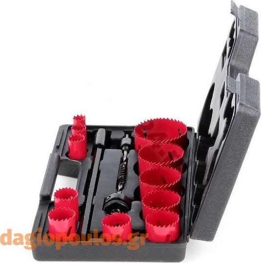 Yato Hole Saw Kit HSS for Wood, Metal and Plastic 930gr