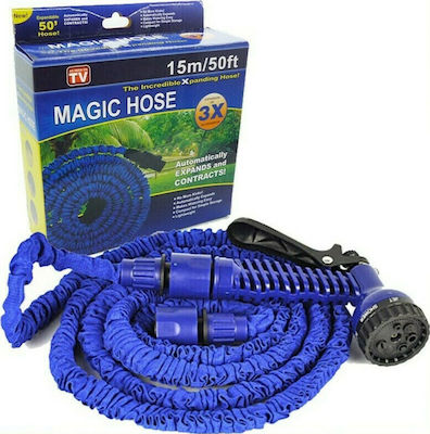 Λάστιχο Επεκτεινόμενο Σετ Magic hose 15m Μπλε