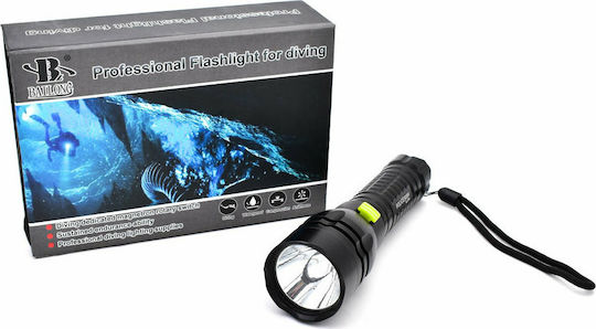 Bailong Diving Safety Light Rechargeable LED with Brightness 800lm for Maximum Depth 100m BL-8768