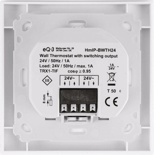 HomeMatic HmIP-BWTH24 Θερμοστάτης Smart Ημερήσιος