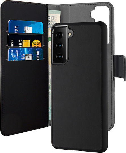 Puro Bookstyle Synthetic Leather Black (Galaxy S21) SGS21BOOKC3BLK