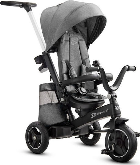 Kinderkraft Easytwist Convertible with Parental Handle 5 in 1 for 9 Months Gray
